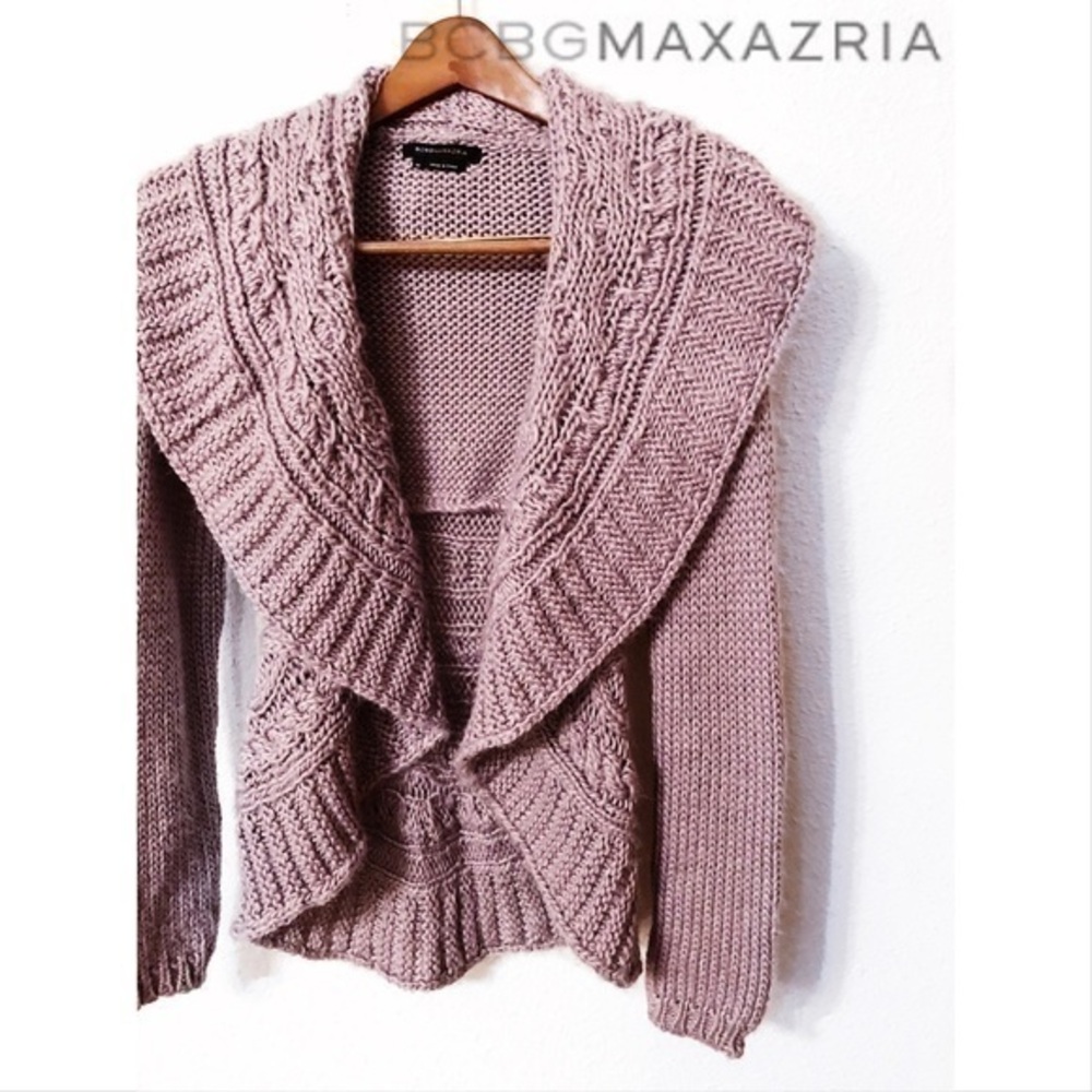 BCBGMaxAzria knit waterfall cardigan